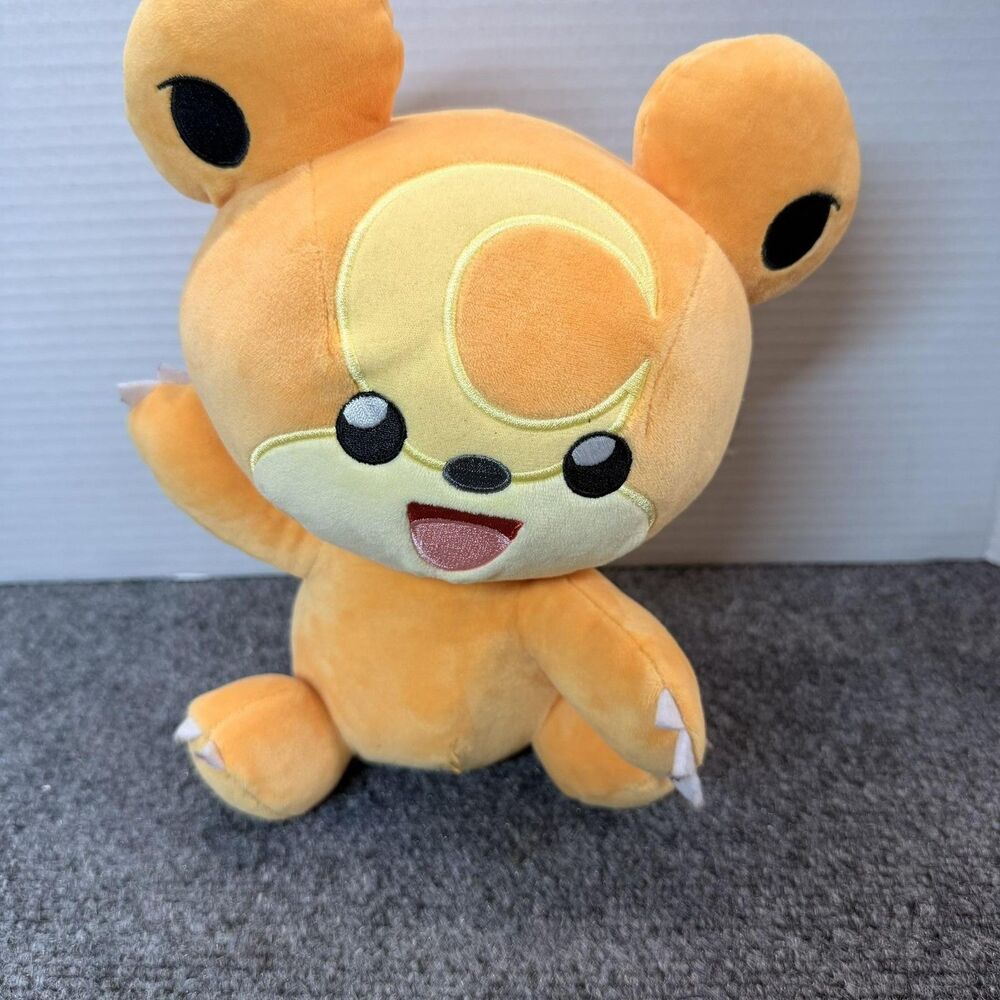 Pokemon Teddiursa Plush Stuffed Toy Small Orange Bear Soft Cute Kawaii